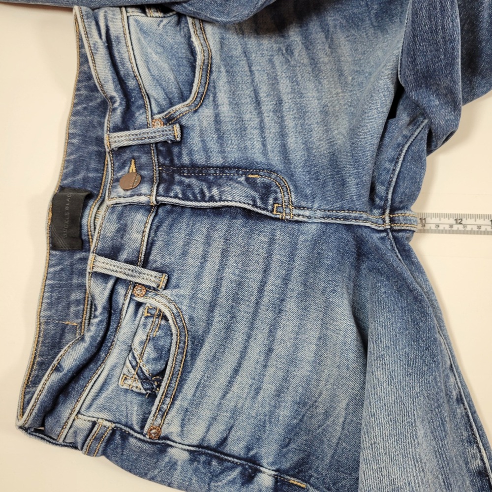 Buckle Black Fit No. 53 Straight Jean Women 24x34 Blue excellent Distressed - Picture 6 of 11
